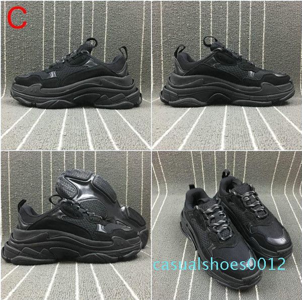 2019 новая мода paris triple-s дизайнерская обувь низкая платформа кроссовки тройной mens casual дизайнер женщин вскользь спортивные тренаже, Black
2019 новая мода paris triple-s дизайнерская обувь низкая платформа кроссовки тройной mens casual дизайнер женщин вскользь спортивные тренаже, Black