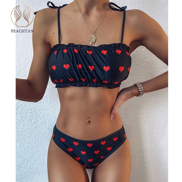 peachtan heart print bikini set 2020 bandeau swimsuit female ruffled swimwear women summer bathers bathing suit extreme bikini
peachtan heart print bikini set 2020 bandeau swimsuit female ruffled swimwear women summer bathers bathing suit extreme bikini