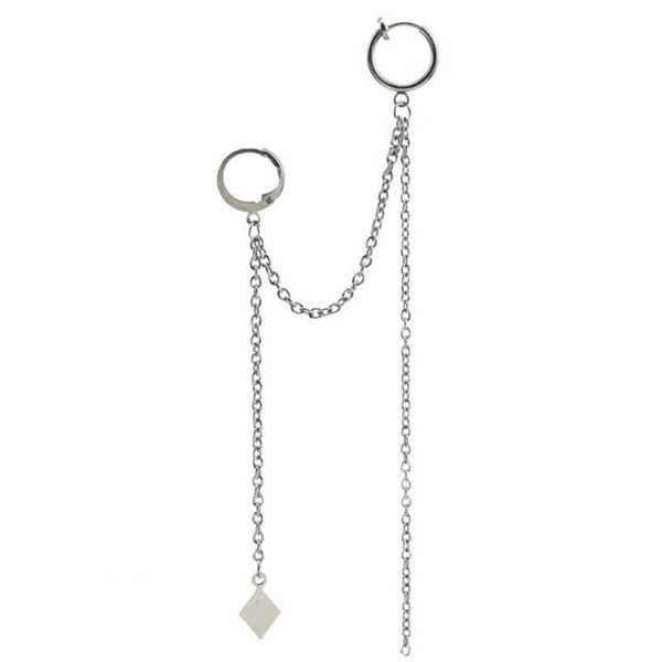 tj heng celebrity style earrings boys korean-style tassels chain men and women hip hop street ins ear stud clip, Silver
tj heng celebrity style earrings boys korean-style tassels chain men and women hip hop street ins ear stud clip, Silver