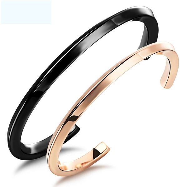 rose gold couple bracelets for women simple stainless steel bracelets bangles men accessories women lover's bracelet jewelry new, Black
rose gold couple bracelets for women simple stainless steel bracelets bangles men accessories women lover's bracelet jewelry new, Black