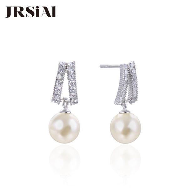 jrsial 925 sterling silver jewelry pearl earrings bead earrings zircon pearl korean fashion sweet woman, Golden;silver
jrsial 925 sterling silver jewelry pearl earrings bead earrings zircon pearl korean fashion sweet woman, Golden;silver