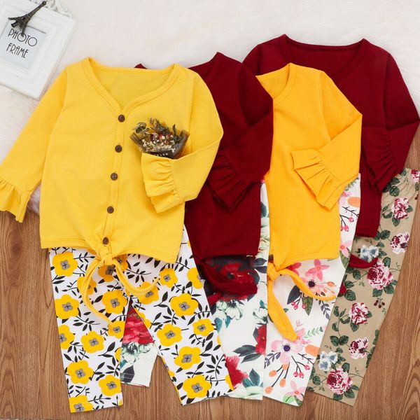 cute baby 2pcs newborn baby girls tracksuit clothes t-shirt + floral pants outfits set, White
cute baby 2pcs newborn baby girls tracksuit clothes t-shirt + floral pants outfits set, White