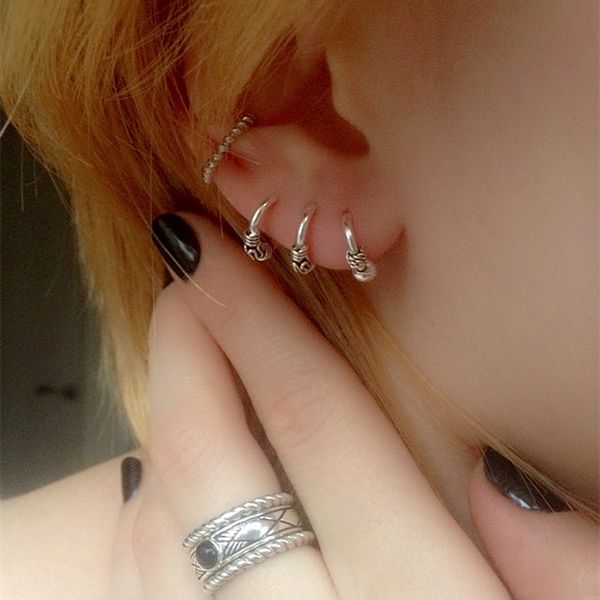 925 sterling silver thai silver earrings small hoop earrings men's and women's earrings 10 mm outside diameter, Golden;silver
925 sterling silver thai silver earrings small hoop earrings men's and women's earrings 10 mm outside diameter, Golden;silver
