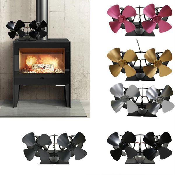 heat self-powered fireplace stove fan quiet 8 blades 2 monitors aluminum warm large room wood log burner eco friendly
heat self-powered fireplace stove fan quiet 8 blades 2 monitors aluminum warm large room wood log burner eco friendly
