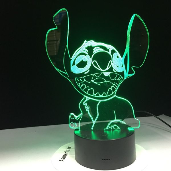 kids birthday gift cute stitch baby 7 colors change led base 3d lamp night light new year gifts home decoration drop ship
kids birthday gift cute stitch baby 7 colors change led base 3d lamp night light new year gifts home decoration drop ship
