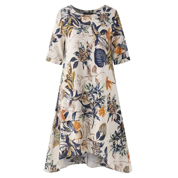 chamsgend dress women short sleeve loose linen dresses casual floral printed o-neck short vestido irregularity plus size 14dec30, Black;gray
chamsgend dress women short sleeve loose linen dresses casual floral printed o-neck short vestido irregularity plus size 14dec30, Black;gray