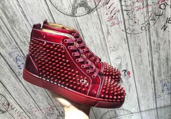new men's spring black leather high red bottom sports shoes, brand stitching orlato casual shoes leisure trainer footwear 35-46
new men's spring black leather high red bottom sports shoes, brand stitching orlato casual shoes leisure trainer footwear 35-46