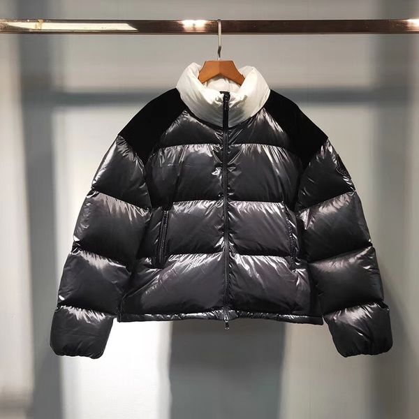 2019 new women winter black down wild coat warm letter print turtleneck white duck down patchwork jacket
2019 new women winter black down wild coat warm letter print turtleneck white duck down patchwork jacket