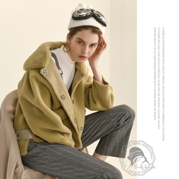 2020new winter coat women korean real fur coat female clothes 2020 thick warm sheep shearing jacket ladies natural fur coats, Black
2020new winter coat women korean real fur coat female clothes 2020 thick warm sheep shearing jacket ladies natural fur coats, Black