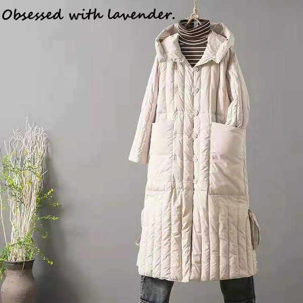 obsessed with lavender. new winter retro women's white duck down hoodie jacket fashion ladies hoodie loose coat, Black
obsessed with lavender. new winter retro women's white duck down hoodie jacket fashion ladies hoodie loose coat, Black