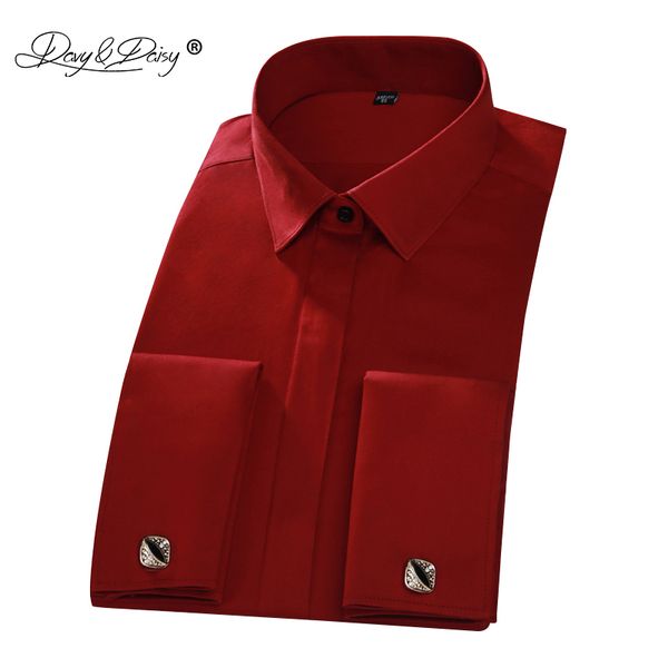 davydaisy 2019 new arrival 100% cotton french cuff men's shirt red long sleeved man formal solid shirts weeding shirt ds223, White;black
davydaisy 2019 new arrival 100% cotton french cuff men's shirt red long sleeved man formal solid shirts weeding shirt ds223, White;black