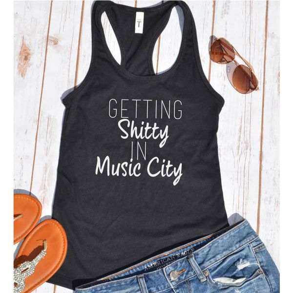 vest getting shitty in music city tank women summer vacation black tank shirt fashion sleeveless vest shirt drop ship, White
vest getting shitty in music city tank women summer vacation black tank shirt fashion sleeveless vest shirt drop ship, White