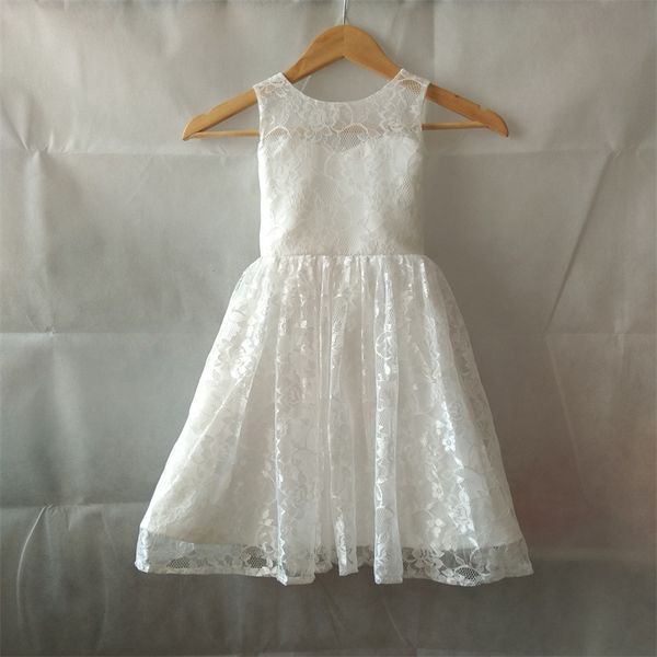 new sweet lace flower girl dresses princess little girls kids/child dress for wedding keyhole back party birthday pageant communion dress, White;blue
new sweet lace flower girl dresses princess little girls kids/child dress for wedding keyhole back party birthday pageant communion dress, White;blue