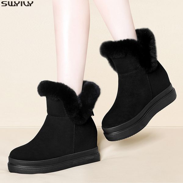 swyivy women flat with wedge shoes woman winter boots 2019 slip on ankle boots women snow platform booties women's winter shoes, Black
swyivy women flat with wedge shoes woman winter boots 2019 slip on ankle boots women snow platform booties women's winter shoes, Black