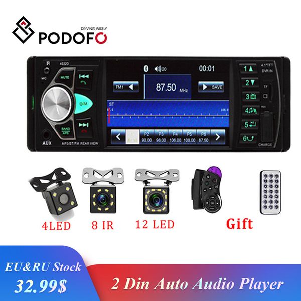podofo 4.1 inch 1 din radio car auto audio stereo autoradio bluetooth support rear view camera usb steering wheel remote control
podofo 4.1 inch 1 din radio car auto audio stereo autoradio bluetooth support rear view camera usb steering wheel remote control