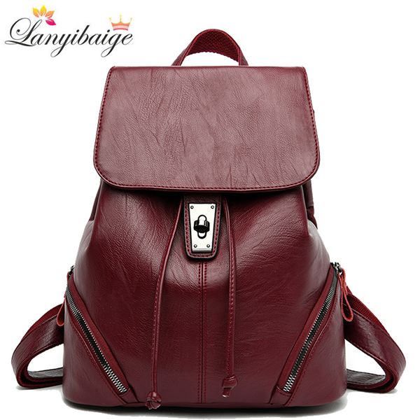 кожа высокого качества backpacks женщина vintage bagpack мешок dos ранцы для девочек повседневного путешествия рюкзака рюкзак mochilas
кожа высокого качества backpacks женщина vintage bagpack мешок dos ранцы для девочек повседневного путешествия рюкзака рюкзак mochilas