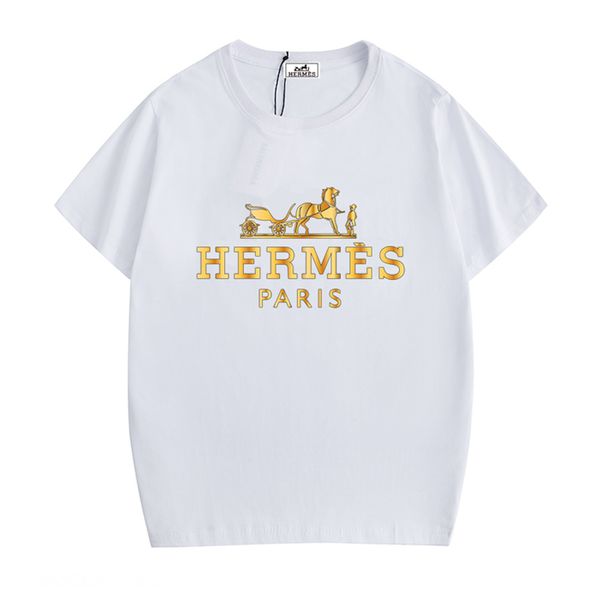 wholesale brand h. s-5xl gold bighermes 9 colors men women t shirts designers short sleeve summer clothing paris streetwear luxury shirts, White
wholesale brand h. s-5xl gold bighermes 9 colors men women t shirts designers short sleeve summer clothing paris streetwear luxury shirts, White
