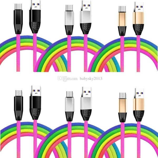 colorful 1m/3ft usb cables fast charging 2a rainbow data cable for android phone type c s8 s9 s10 note 8 note 9
colorful 1m/3ft usb cables fast charging 2a rainbow data cable for android phone type c s8 s9 s10 note 8 note 9