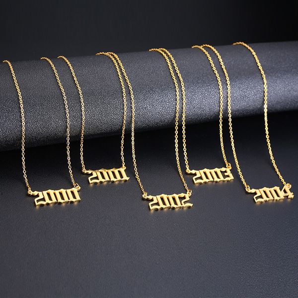 gold silver birth year necklace for women girls old english personalized number adjustable chains choker collars
gold silver birth year necklace for women girls old english personalized number adjustable chains choker collars