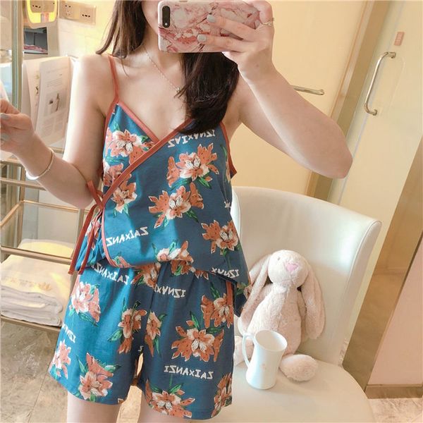 pjs korean lounge pyjamas women set printing floral spaghetti strap pajama set v-neck lingerie female summer pijama mujer, Black;red
pjs korean lounge pyjamas women set printing floral spaghetti strap pajama set v-neck lingerie female summer pijama mujer, Black;red