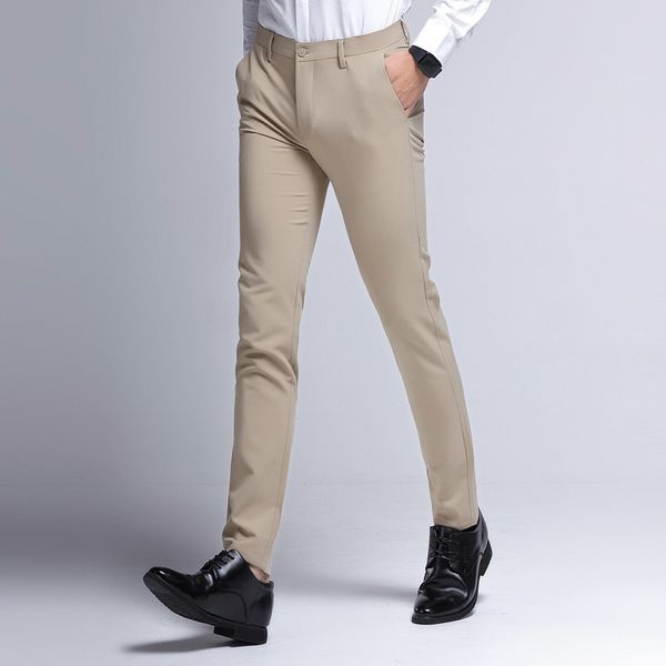 icpans formal mens trousers office spring stretch slim dress pants me leisure work suit pant black khaki male clothes, White;black
icpans formal mens trousers office spring stretch slim dress pants me leisure work suit pant black khaki male clothes, White;black