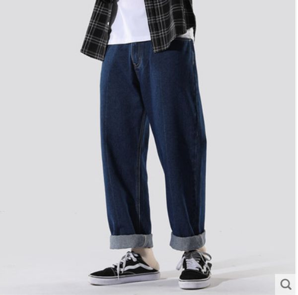 the blue the new popular logo loose jeans men straight chic object wide-legged feeling japanese bf torre wind tide restoring ancient ways
the blue the new popular logo loose jeans men straight chic object wide-legged feeling japanese bf torre wind tide restoring ancient ways
