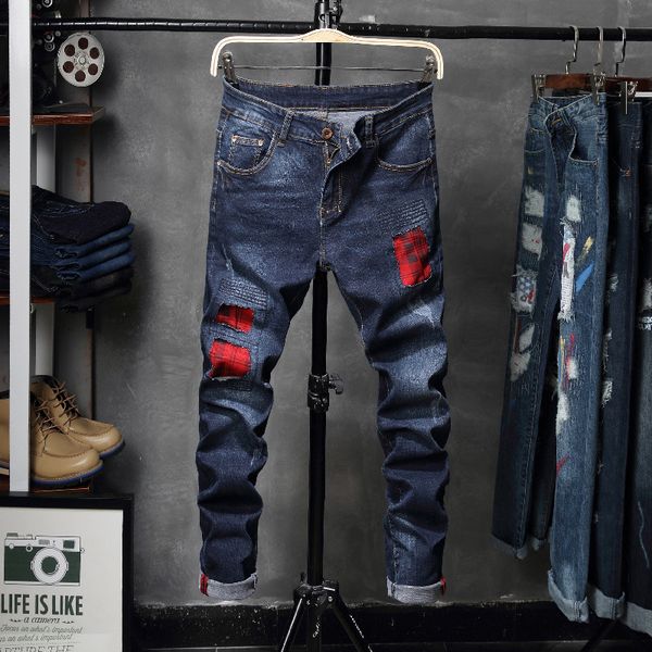 повседневный рваные джинсы брюки тро, Blue
повседневный рваные джинсы брюки тро, Blue