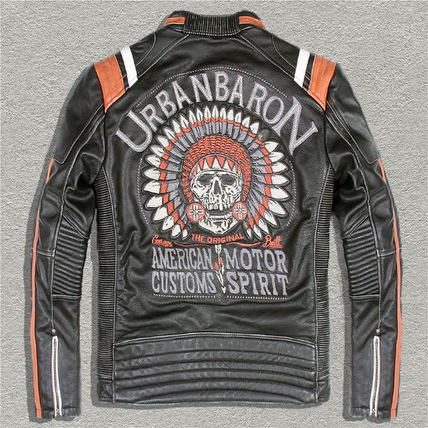 urbanbaron мужская панк стиль вышивки черепов кожа куртка мотоцикла урожай черный натуральная кожа куртка мужчины байкер, Black
urbanbaron мужская панк стиль вышивки черепов кожа куртка мотоцикла урожай черный натуральная кожа куртка мужчины байкер, Black