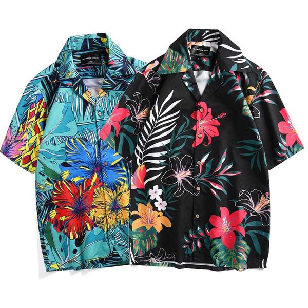 men's casual shirts beach shirt short sleeve hawaiian plant flower printed men mens dress, White;black
men's casual shirts beach shirt short sleeve hawaiian plant flower printed men mens dress, White;black