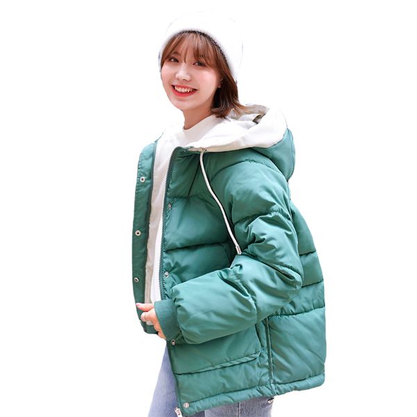 2019 new arrival women winter jacket hooded loose warm thicken female outwear coat padded short parka casaco feminino, Tan;black
2019 new arrival women winter jacket hooded loose warm thicken female outwear coat padded short parka casaco feminino, Tan;black