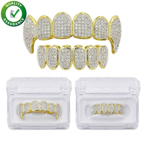 mens hip hop jewelry grills 18k gold plated all iced out luxury designer diamond grillz teeth bling shiny cz rock punk rapper accessories, Black
mens hip hop jewelry grills 18k gold plated all iced out luxury designer diamond grillz teeth bling shiny cz rock punk rapper accessories, Black