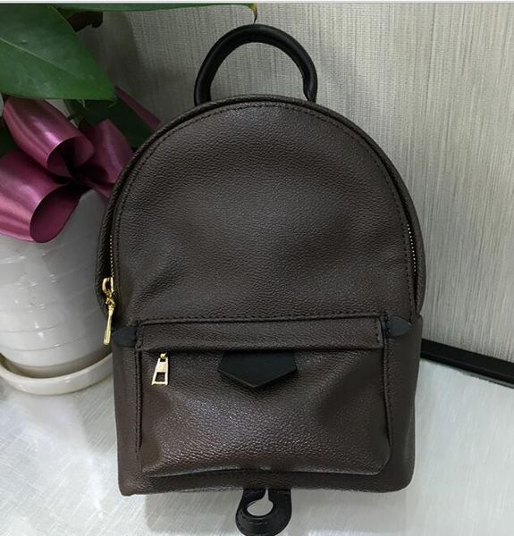 

High Quality designer leather mini women bag children backpack luxury famous fashion Springs Palm lady bag travel bag 41560 41561