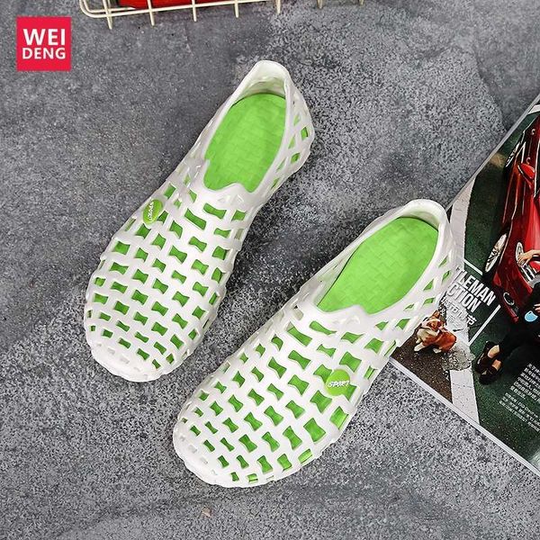 weideng sandal women summer 2020 couples flats men beach rain shoes hollow out hole waterproof ultra light soft tasteless, Black
weideng sandal women summer 2020 couples flats men beach rain shoes hollow out hole waterproof ultra light soft tasteless, Black