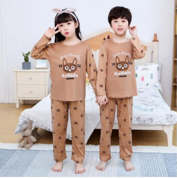 2020 2pcs/set kids baby girls boys clothes t-shirts+trousers +pants cotton children's pajamas sleepwear nightclothes, Blue;red
2020 2pcs/set kids baby girls boys clothes t-shirts+trousers +pants cotton children's pajamas sleepwear nightclothes, Blue;red