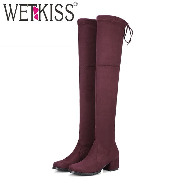 wetkiss большой размер 34-43 hot trend lady stretch высокие сапоги коренастый пятки lace более колена ботинка женская обувь женщины длинные, Black
wetkiss большой размер 34-43 hot trend lady stretch высокие сапоги коренастый пятки lace более колена ботинка женская обувь женщины длинные, Black
