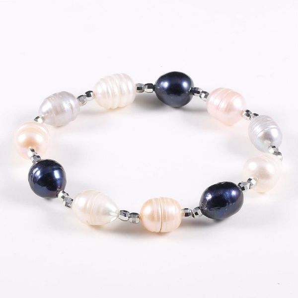 2020 natural freshwater pearl bracelet charms jewelry 9mm three-color pearls beaded titanium steel bracelets fashion women gifts, Black
2020 natural freshwater pearl bracelet charms jewelry 9mm three-color pearls beaded titanium steel bracelets fashion women gifts, Black