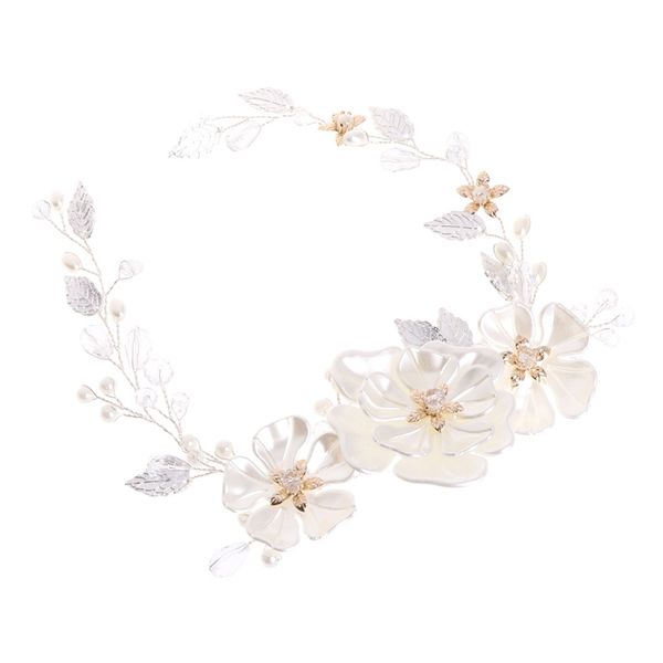 hair band flower leaves bride wedding headband crystal women jewelry accessories, Golden;white
hair band flower leaves bride wedding headband crystal women jewelry accessories, Golden;white
