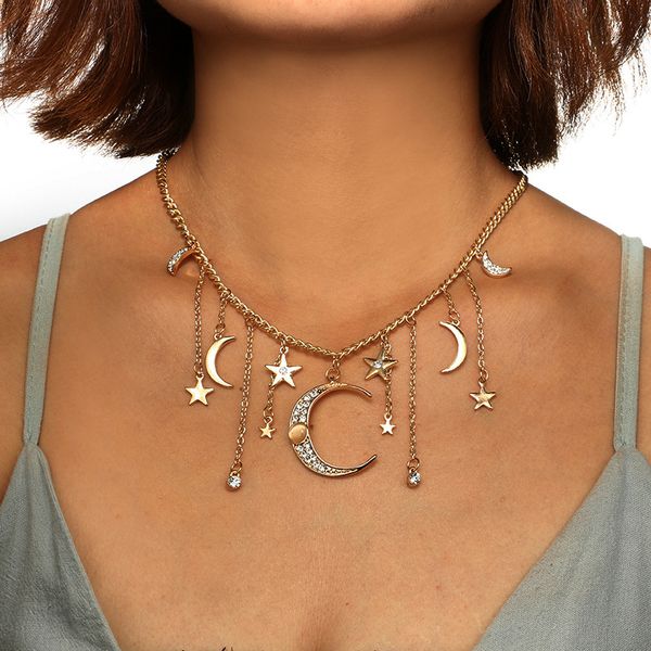 star moon pendant necklace for women girl charms choker necklaces party jewelry collars
star moon pendant necklace for women girl charms choker necklaces party jewelry collars