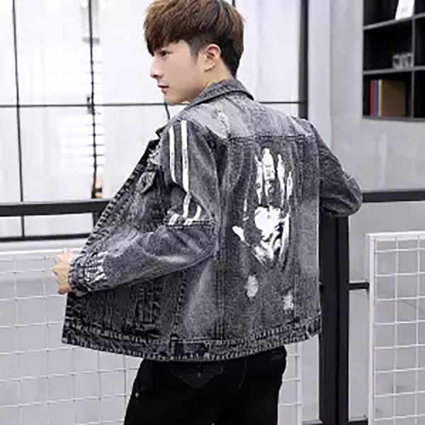 2019 spring autumn men's denim print jackets coats men cotton ripped hole jacket mens jean jacket hip outwear male cowboy, Black;brown
2019 spring autumn men's denim print jackets coats men cotton ripped hole jacket mens jean jacket hip outwear male cowboy, Black;brown
