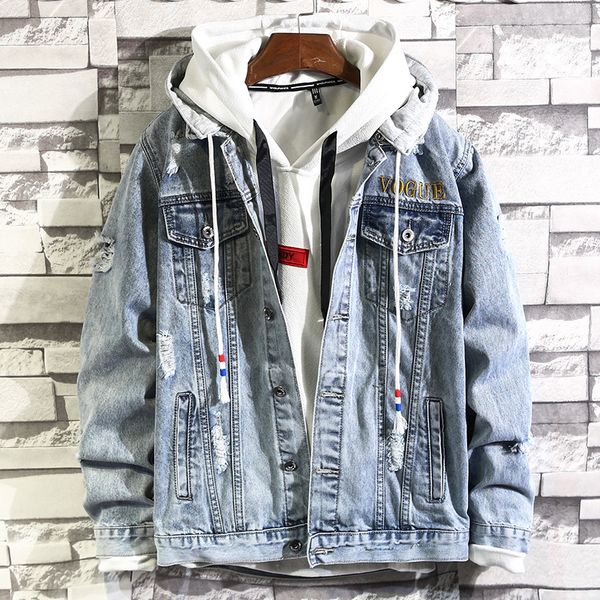 ready stockdiscount price - denim men's coat korean bf student hooded denim slim denim jacket
ready stockdiscount price - denim men's coat korean bf student hooded denim slim denim jacket