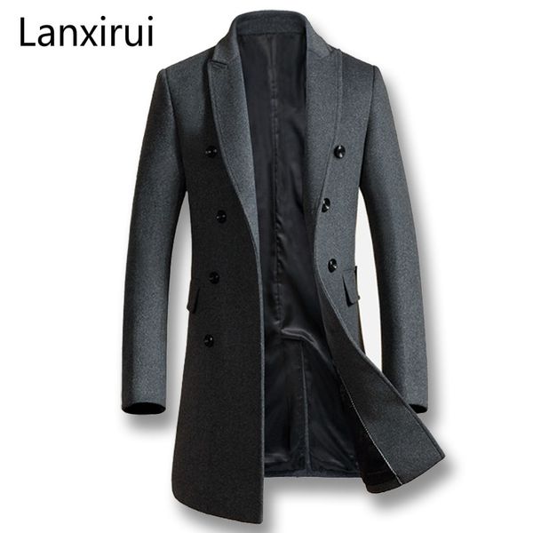 2019 men autumn winter trench coat overcoats jacket men 's casual fashion slim fit large size peacoat hombre outwear, Black
2019 men autumn winter trench coat overcoats jacket men 's casual fashion slim fit large size peacoat hombre outwear, Black