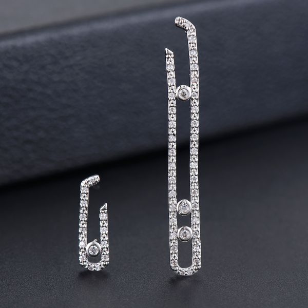 godki trendy mismatch geometry cubic zircon crystal cz dangle earrings for women bridal earring aretes de mujer modernos, Silver
godki trendy mismatch geometry cubic zircon crystal cz dangle earrings for women bridal earring aretes de mujer modernos, Silver
