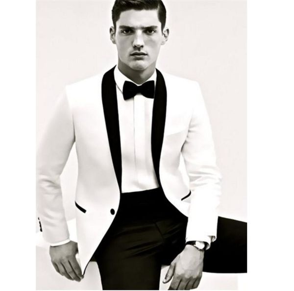 men's suits & blazers groom costume suit fashion men lapel piece set banquet full dress (jacket + pant) male tide, White;black
men's suits & blazers groom costume suit fashion men lapel piece set banquet full dress (jacket + pant) male tide, White;black