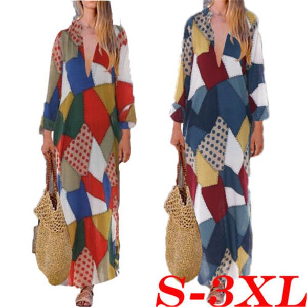 women long maxi dress autumn long sleeve boho floral kaftan tunic gypsy ethnic style dresses casual ladies vintage dress vestido, Black;gray
women long maxi dress autumn long sleeve boho floral kaftan tunic gypsy ethnic style dresses casual ladies vintage dress vestido, Black;gray