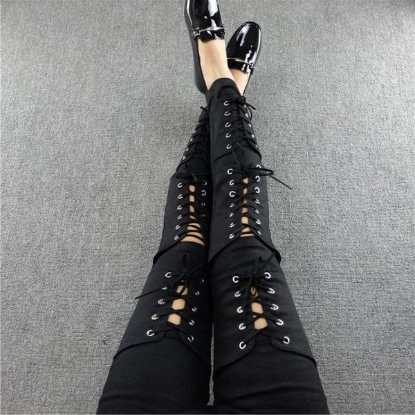 design black white bandage pants pencil jeans girl punk hip hop knee hole jeans femme push up, Blue
design black white bandage pants pencil jeans girl punk hip hop knee hole jeans femme push up, Blue
