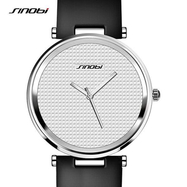 minimalist women watch ultrathin analog leather strap black sinobi brand slim fashion casual ladies quartz clock watches new, Slivery;brown
minimalist women watch ultrathin analog leather strap black sinobi brand slim fashion casual ladies quartz clock watches new, Slivery;brown