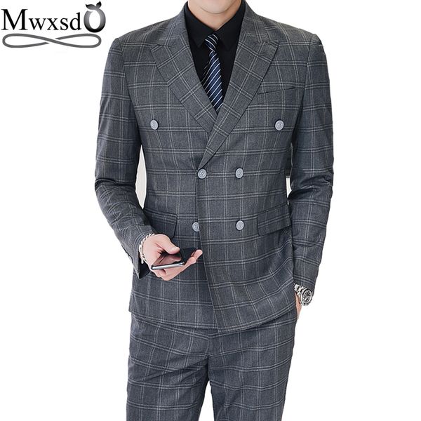 mwxsd men striped plaid suits set 3 piece (blazer+vest+trouser) men formal double breasted suit blazer jacket for wedding part, White;black
mwxsd men striped plaid suits set 3 piece (blazer+vest+trouser) men formal double breasted suit blazer jacket for wedding part, White;black