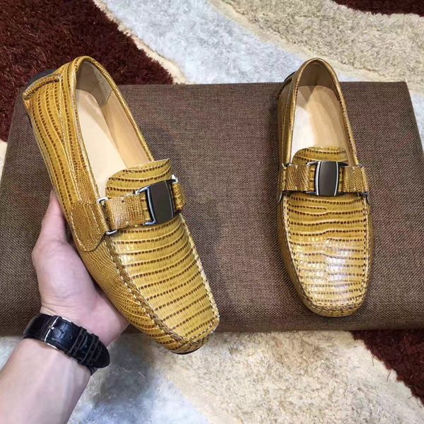 Hot Sale Alligator Pattern Leather Casual Shoes Non-slip Flat Oxford Shoes 2019 Mens Luxury Designer Dress Shoes 38-45 Size 7 Colors
Hot Sale Alligator Pattern Leather Casual Shoes Non-slip Flat Oxford Shoes 2019 Mens Luxury Designer Dress Shoes 38-45 Size 7 Colors