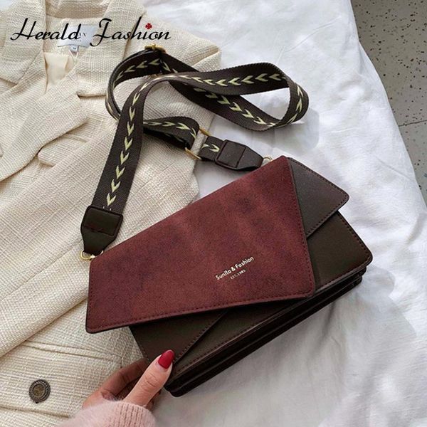 2020 fashion quality leather patchwork women messenger bag female wide strap shoulder bag small scrub leather ladies' flap
2020 fashion quality leather patchwork women messenger bag female wide strap shoulder bag small scrub leather ladies' flap