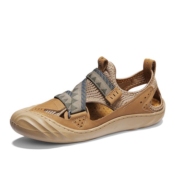 new summer breathable flat men sandals fashion outdoor casual beach shoes men leather sandals, Black
new summer breathable flat men sandals fashion outdoor casual beach shoes men leather sandals, Black